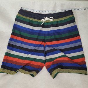 Ad Hoc Oceanwear Swim Trunks Mens M Striped Mesh Lining Beach Pool New